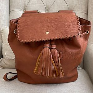 Medium Bohemian Brown Handbag/Backpack - image 1